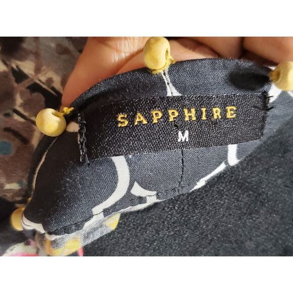 Sapphire Women's Multicolor Polyester V-Neck Long Sleeve Pullover Kurti Size M - Picture 8 of 10